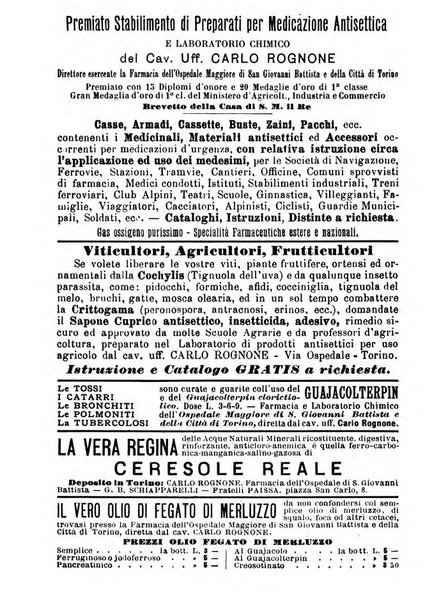 Almanacco igienico-sanitario ... della citta e provincia di Torino