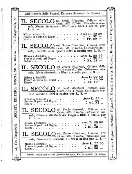 Almanacco illustrato del giornale Il secolo