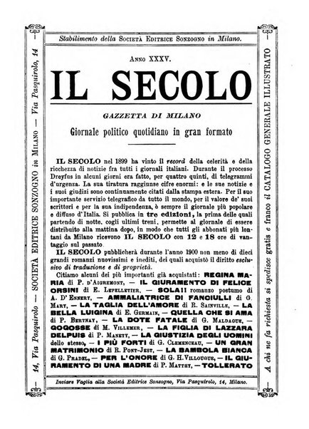 Almanacco illustrato del giornale Il secolo