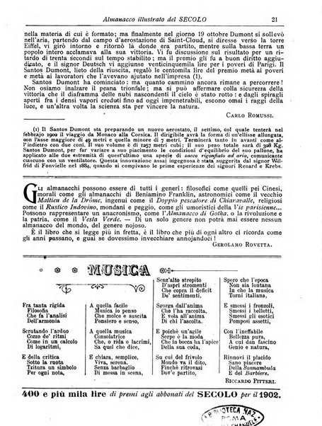 Almanacco illustrato del giornale Il secolo