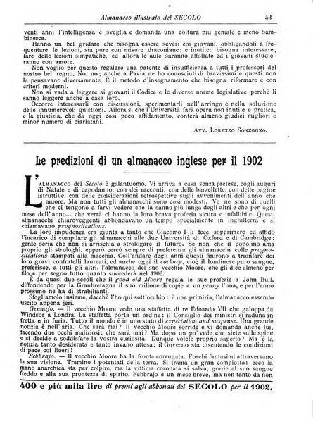 Almanacco illustrato del giornale Il secolo