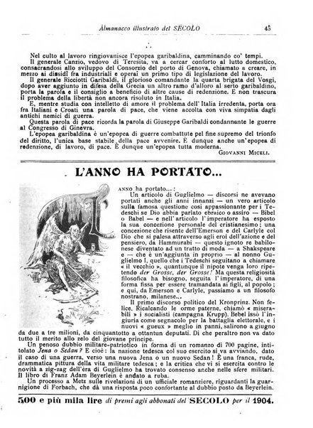 Almanacco illustrato del giornale Il secolo