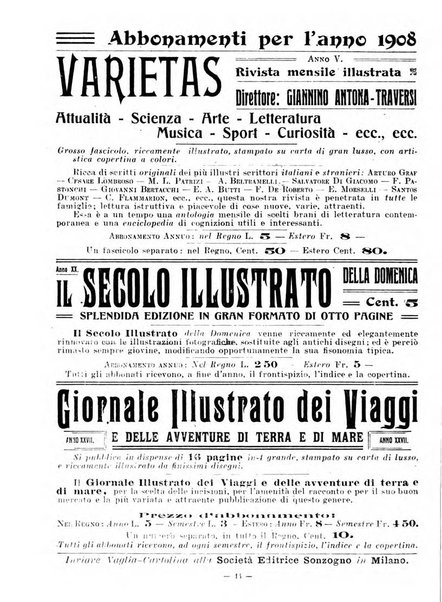 Almanacco illustrato del giornale Il secolo