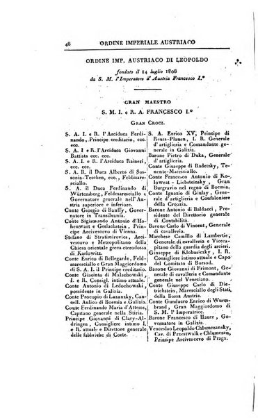 Almanacco imperiale reale per le provincie del Regno Lombardo-Veneto soggette al governo di Milano per l'anno ...