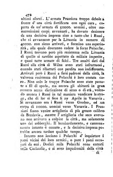 Almanacco istorico politico militare scientifico di tutti gli avvenimenti dell'anno ... premesso un compendio dei fatti più interessanti accaduti nei cinque anni passati, e sarà continuato