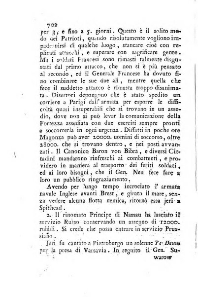 Almanacco istorico politico militare scientifico di tutti gli avvenimenti dell'anno ... premesso un compendio dei fatti più interessanti accaduti nei cinque anni passati, e sarà continuato