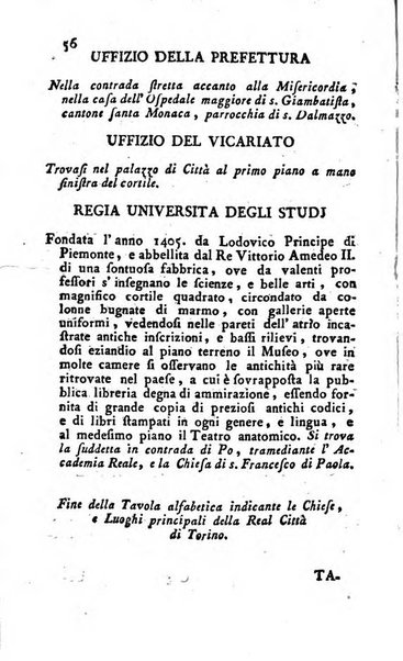 Almanacco reale o sia guida per la città di Torino... presentato per la prima volta a S.S.R.M. dal libraio Onorato Derossi ...