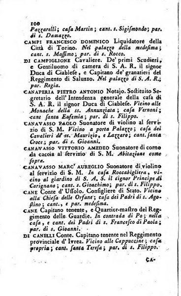 Almanacco reale o sia guida per la città di Torino... presentato per la prima volta a S.S.R.M. dal libraio Onorato Derossi ...