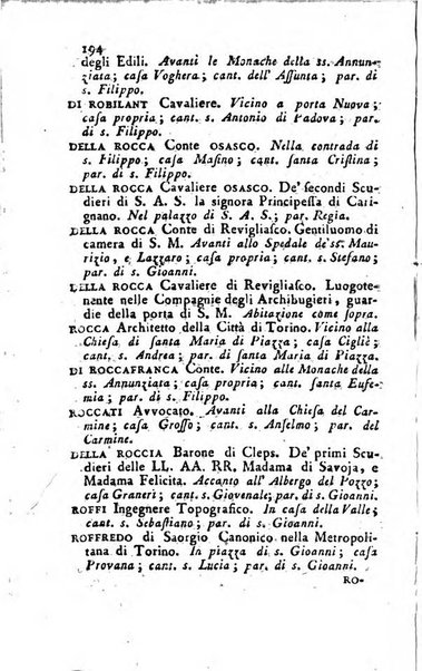 Almanacco reale o sia guida per la città di Torino... presentato per la prima volta a S.S.R.M. dal libraio Onorato Derossi ...