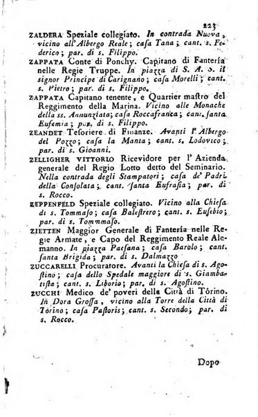 Almanacco reale o sia guida per la città di Torino... presentato per la prima volta a S.S.R.M. dal libraio Onorato Derossi ...