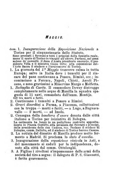 Almanacco storico della Illustrazione italiana contiene il calendario del ... e la cronistoria del ... narrata giorno per giorno