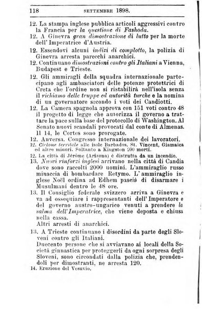 Almanacco storico della Illustrazione italiana contiene il calendario del ... e la cronistoria del ... narrata giorno per giorno