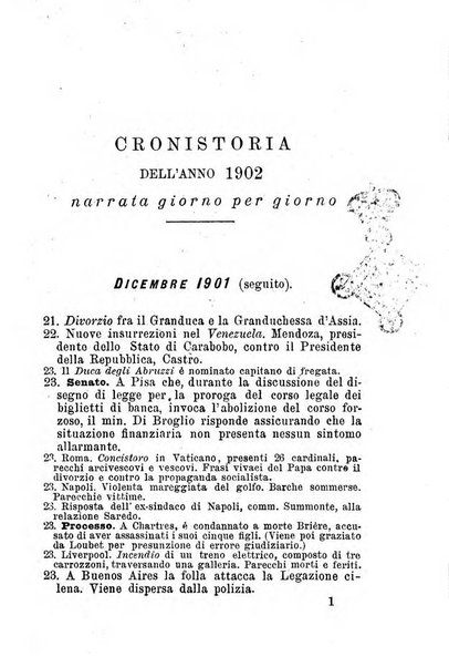 Almanacco storico della Illustrazione italiana contiene il calendario del ... e la cronistoria del ... narrata giorno per giorno