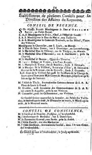 Almanach royal, ... présenté a Sa Majesté pour la premiere fois en 1699 ...