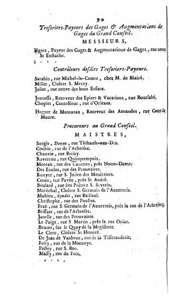 Almanach royal, ... présenté a Sa Majesté pour la premiere fois en 1699 ...