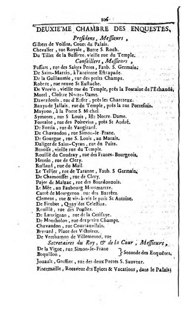 Almanach royal, ... présenté a Sa Majesté pour la premiere fois en 1699 ...