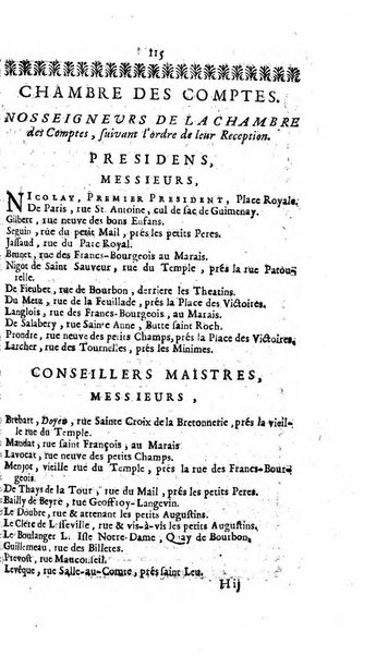 Almanach royal, ... présenté a Sa Majesté pour la premiere fois en 1699 ...