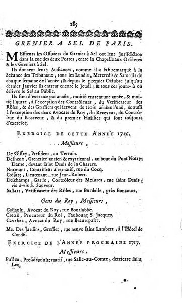 Almanach royal, ... présenté a Sa Majesté pour la premiere fois en 1699 ...