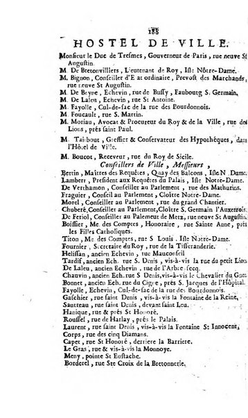 Almanach royal, ... présenté a Sa Majesté pour la premiere fois en 1699 ...