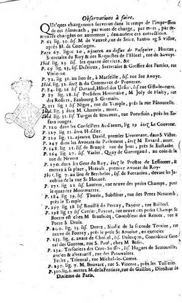 Almanach royal, ... présenté a Sa Majesté pour la premiere fois en 1699 ...