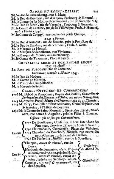 Almanach royal, ... présenté a Sa Majesté pour la premiere fois en 1699 ...