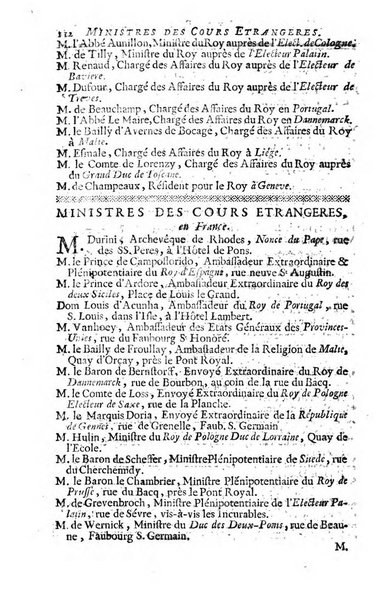 Almanach royal, ... présenté a Sa Majesté pour la premiere fois en 1699 ...