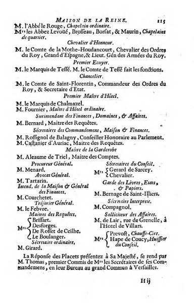 Almanach royal, ... présenté a Sa Majesté pour la premiere fois en 1699 ...