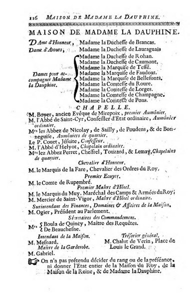 Almanach royal, ... présenté a Sa Majesté pour la premiere fois en 1699 ...