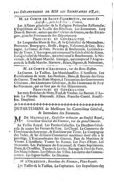 Almanach royal, ... présenté a Sa Majesté pour la premiere fois en 1699 ...