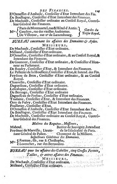 Almanach royal, ... présenté a Sa Majesté pour la premiere fois en 1699 ...