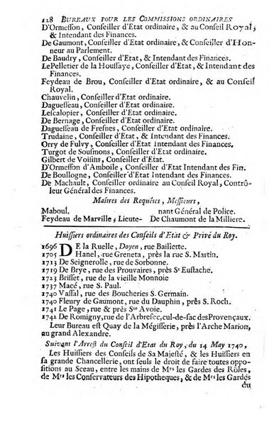 Almanach royal, ... présenté a Sa Majesté pour la premiere fois en 1699 ...