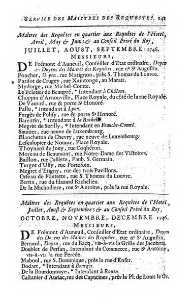 Almanach royal, ... présenté a Sa Majesté pour la premiere fois en 1699 ...