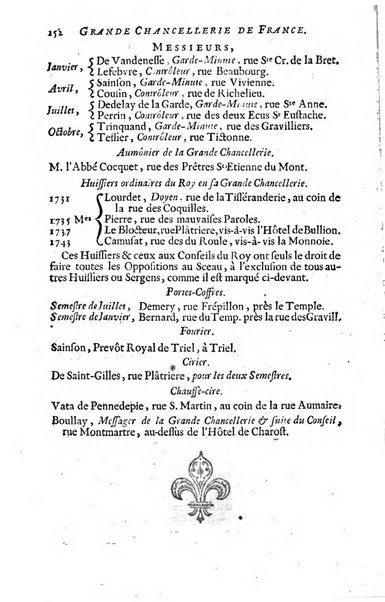 Almanach royal, ... présenté a Sa Majesté pour la premiere fois en 1699 ...