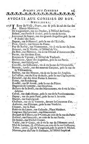 Almanach royal, ... présenté a Sa Majesté pour la premiere fois en 1699 ...