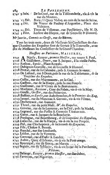 Almanach royal, ... présenté a Sa Majesté pour la premiere fois en 1699 ...