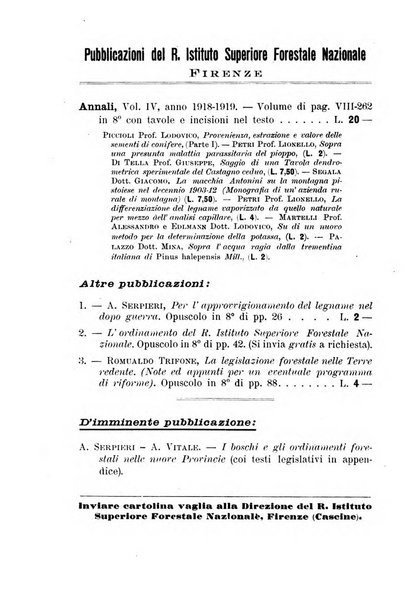 L'alpe rivista forestale italiana fondata dalla Società emiliana pro-montibus et sylvis