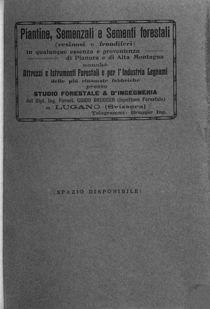 L'alpe rivista forestale italiana fondata dalla Società emiliana pro-montibus et sylvis