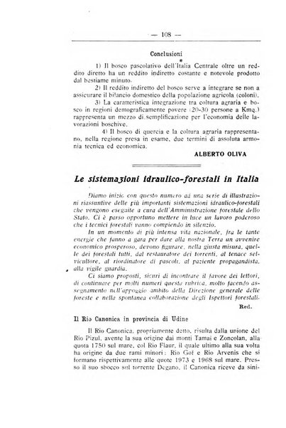 L'alpe rivista forestale italiana fondata dalla Società emiliana pro-montibus et sylvis