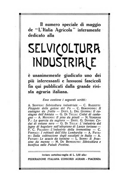 L'alpe rivista forestale italiana fondata dalla Società emiliana pro-montibus et sylvis