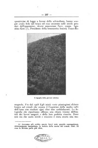 L'alpe rivista forestale italiana fondata dalla Società emiliana pro-montibus et sylvis