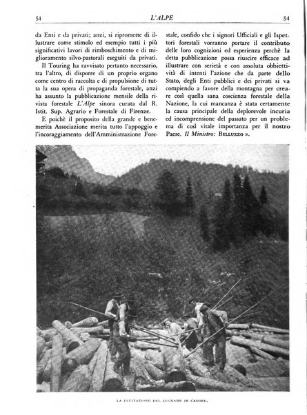 L'alpe rivista forestale italiana fondata dalla Società emiliana pro-montibus et sylvis