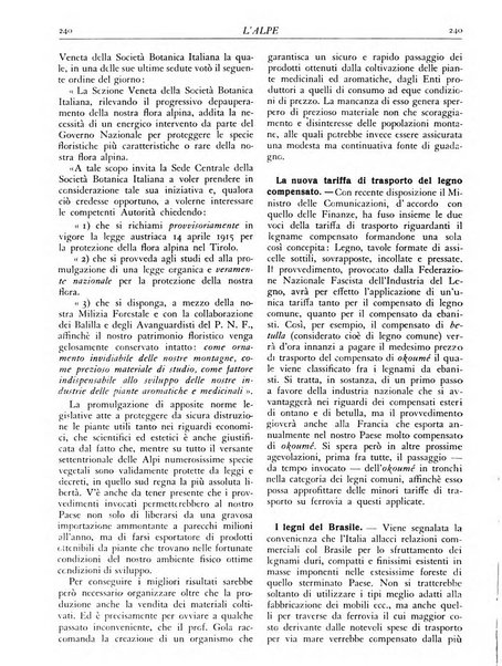 L'alpe rivista forestale italiana fondata dalla Società emiliana pro-montibus et sylvis