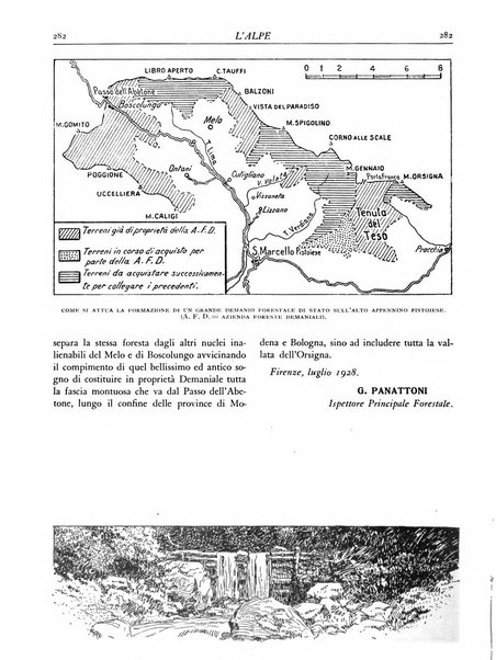 L'alpe rivista forestale italiana fondata dalla Società emiliana pro-montibus et sylvis