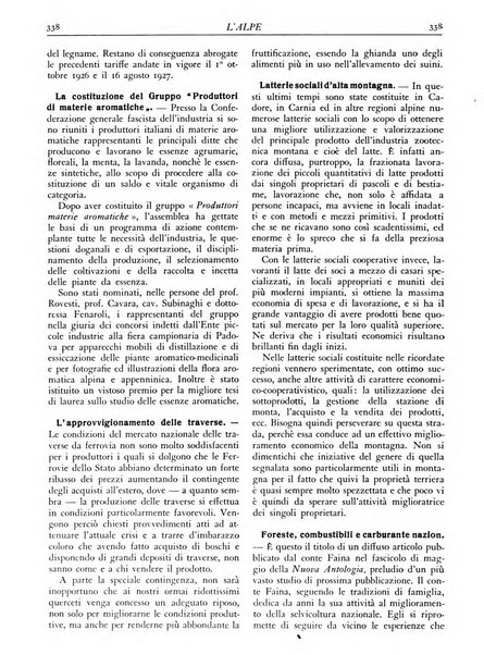 L'alpe rivista forestale italiana fondata dalla Società emiliana pro-montibus et sylvis