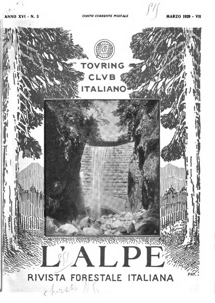 L'alpe rivista forestale italiana fondata dalla Società emiliana pro-montibus et sylvis