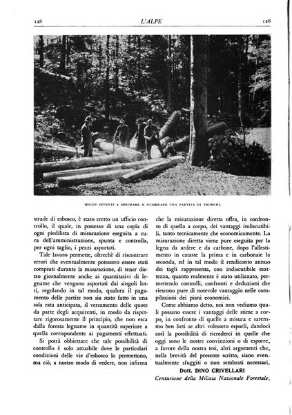 L'alpe rivista forestale italiana fondata dalla Società emiliana pro-montibus et sylvis