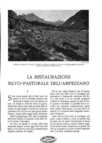 L'alpe rivista forestale italiana fondata dalla Società emiliana pro-montibus et sylvis