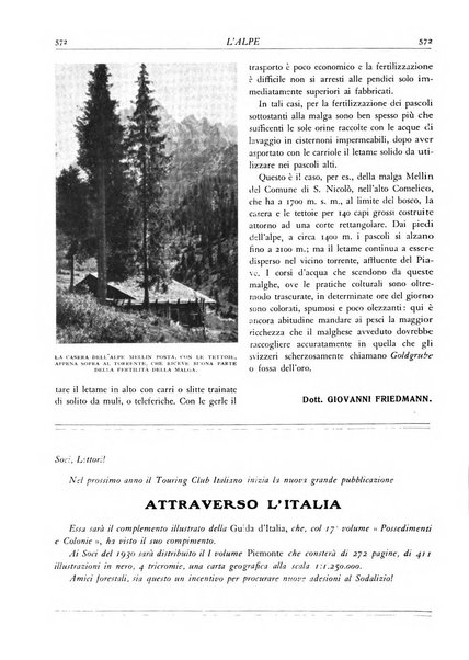 L'alpe rivista forestale italiana fondata dalla Società emiliana pro-montibus et sylvis