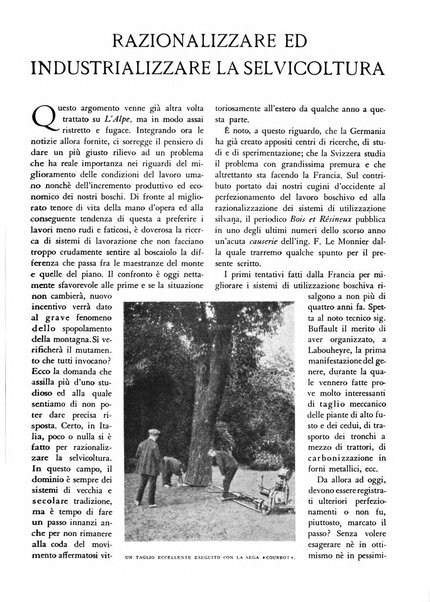 L'alpe rivista forestale italiana fondata dalla Società emiliana pro-montibus et sylvis