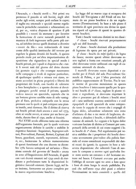 L'alpe rivista forestale italiana fondata dalla Società emiliana pro-montibus et sylvis